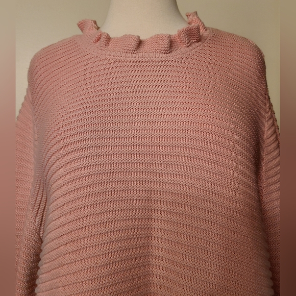 NWT Crown & Ivy size XL pink sweater - Picture 5 of 7